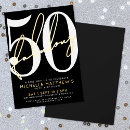 Search for golden birthday invitations Fifty and fabulous