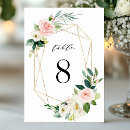 Search for gold floral table cards Modern calligraphy