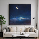 Search for crescent moon posters Night sky