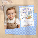 Search for retro gingham invitations Blue