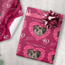 Search for 40th wedding anniversary wrapping paper Heart
