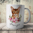Search for abyssinian cat mugs Watercolor