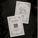 Search for death rsvp cards Black and white