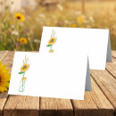 Search for sunflower place cards Rustic