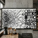 Search for chaos posters Black and white
