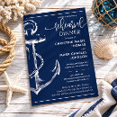 Search for anchor rehearsal dinner invitations Navy blue