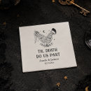 Search for halloween wedding napkins Till death