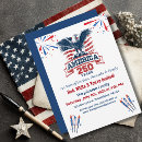 Search for bald eagle invitations 250 years of freedom