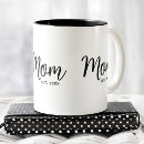 Search for modern mothers day mugs Black and white