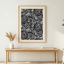 Search for concentric circle posters Black and white