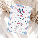 Search for red white and two birthday invitations Preppy
