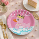 Search for pink duck plates Birthday party