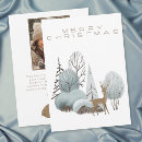 Search for deer christmas cards Snowy forest