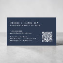 Search for financial planner business cards Qr code