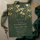 Search for dark green invitations Enchanted forest