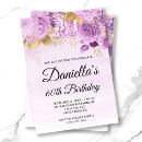 Search for vintage 60th birthday invitations Floral