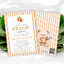 Search for one sweet peach invitations Gender neutral