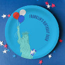 Search for liberty paper plates Red white and blue
