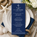 Search for nautical wedding menus Classic