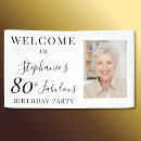 Search for 80th birthday banners Eighty and fabulous