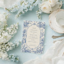 Search for french blue invitations Toile de jouy