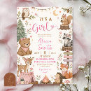 Search for animal baby girl shower invitations Mother to be