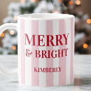 Search for pink christmas mugs Stripes