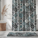 Search for teal and gray shower curtains Pastel
