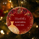Search for rose gold christmas decor Red
