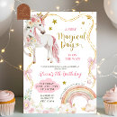 Search for whimsical unicorn party invitations For her
