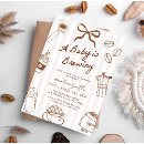 Search for cafe 5x7 invitations A baby is brewing