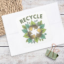 Search for green recycling symbol stickers Environment
