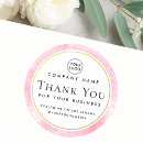Search for cursive name stickers Business thanks promotional