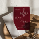 Search for deep red wedding invitations Luxury
