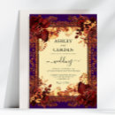 Search for red and purple wedding invitations Vintage