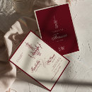 Search for deep red wedding invitations Luxury