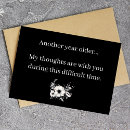 Search for dark humor birthday cards Old age