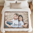 Search for engagement photo blankets Bride and groom