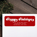 Search for retro typography return address labels Simple