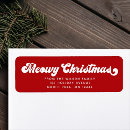 Search for red cat return address labels Pet