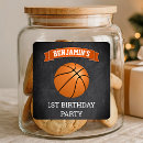 Search for basketball birthday stickers Orange