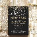 Search for confetti seasonal invitations New years eve party