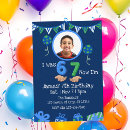 Search for 7th photo birthday invitations Blue