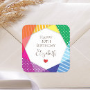 Search for colorful happy birthday stickers Whimsical