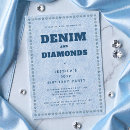 Search for denim and diamonds invitations Western