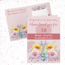 Search for wife 50th anniversary cards Pink