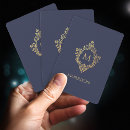 Search for last name playing cards Initial