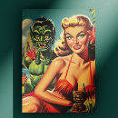 Search for tiki girl postcards Beach