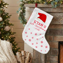 Search for baby boy christmas stockings Red