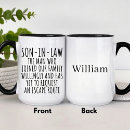 Search for funny father in law mugs Son in law
